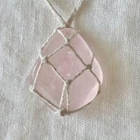 ローズクォーツ⚪︎石包ペンダント ⑷