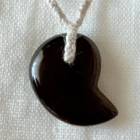 モリオン/黒水晶 ◎神結勾玉ペンダント ⑴