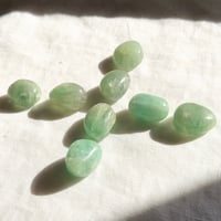 エメラルドグリーンフローライト・タンブル グリッドSet