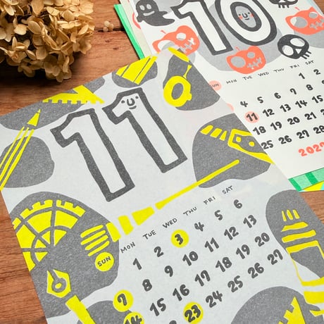 【予約注文】9月13日までのご注文で20％OFF！【2027カレンダー】RiraRiraはんこ壁掛けカレンダー2027_CR2027