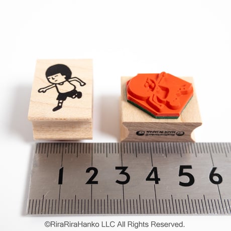 【まもるくんのけんけん】デザインはんこ20x26mm_R1342
