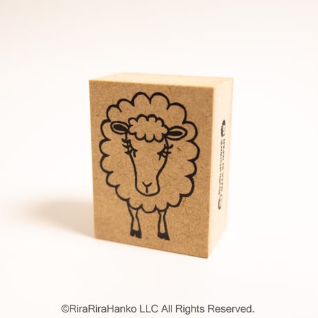 11月1日一般販売開始＊【ひつじのメアリーちゃん】デザインはんこ30x40mm_R1349_o