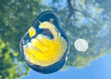 金運黄金へび小皿