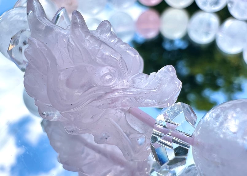 龍ブレス ローズクォーツ モルガナイト 水晶 | あじろゆき オンライン