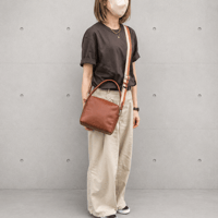 BARREL〈バレル〉2wayワンハンドバッグ（Lサイズ） 7M3-1155