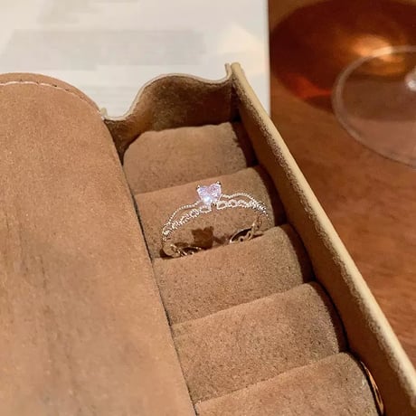 One point tiara ring【R0596】