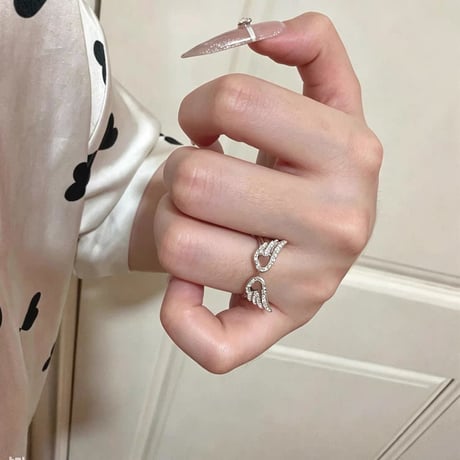 Angel silhouette ring【R0595】