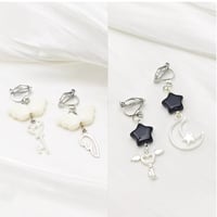Angel & star charm earring【R0581】