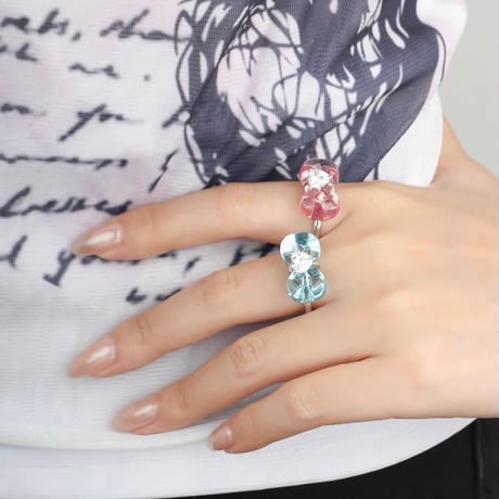 Ribbon plump ring【R0550】