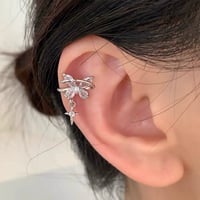 Butterfly charm ear cuff【R0579】