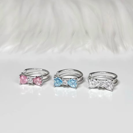 Ribbon thin ear cuff【R0571】