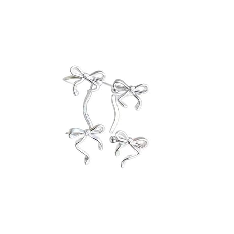 Two ribbon ear cuff【R0572】