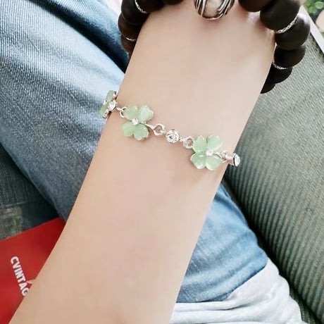 Clover charm bracelet【R0559】