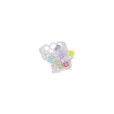 Beads star ring【R0549】