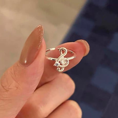 Melody silver ring【R0597】