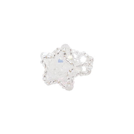 Beads star ring【R0549】