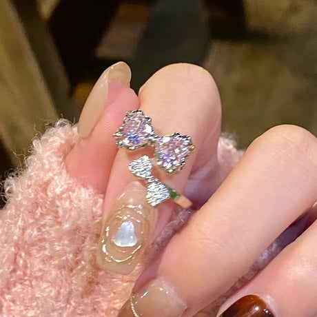 Double ribbon ring【R0594】