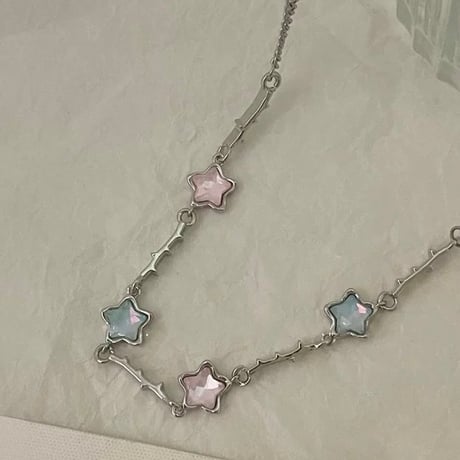 Star point necklace【R0587】