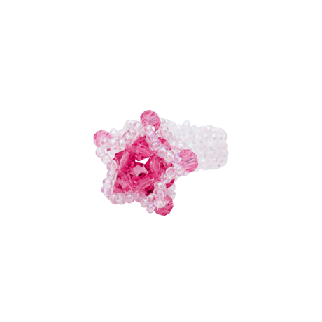 Beads star ring【R0549】