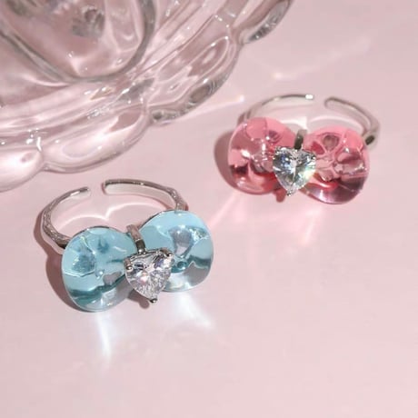 Ribbon plump ring【R0550】