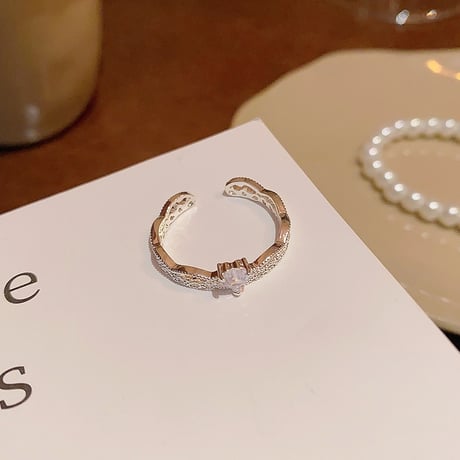 One point tiara ring【R0596】