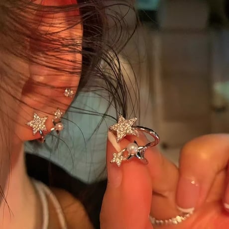 Star wrap around ear cuff【R0576】