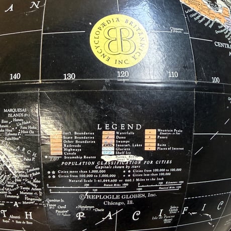 Black Ocean Globe