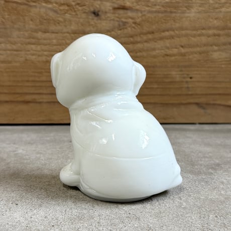 Milk Glass Puppy