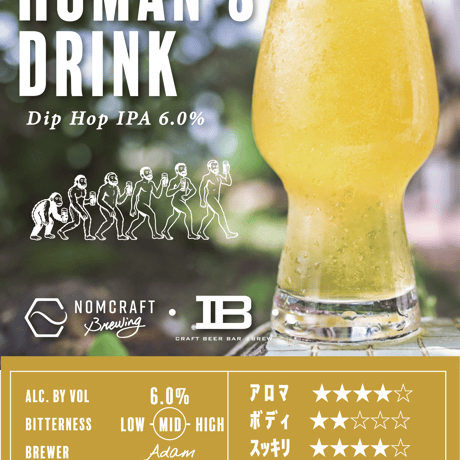 Human's Drink / ヒューマンズドリンク　〈Dip Hop IPA〉