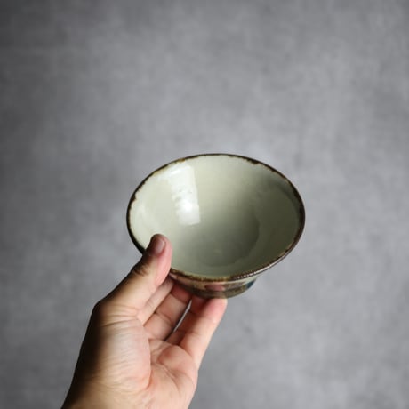4寸マカイ1 三彩 点打 やちむん 陶器 漂窯:7010010