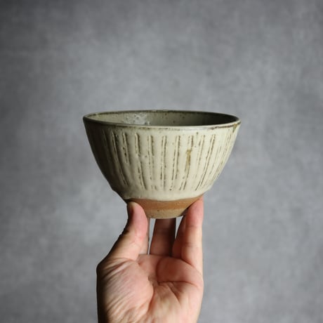 白鉢2 しのぎ やちむん 陶器 仁陶器工房:7023085