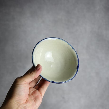 4寸マカイ2 呉須 緑釉 点打 やちむん 陶器 漂窯:7010010
