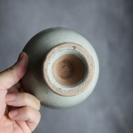 3.5寸 高杯鉢2 印花 やちむん 陶器 榮一工房:7013157　※高台ヒビ