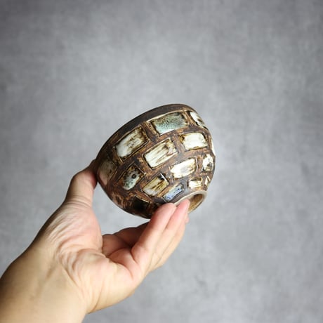 絵付けロックカップ2 やちむん 陶器 田村聡士 mano619:7018025