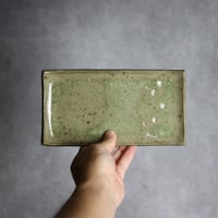 長角皿 中2 灰釉 やちむん 陶器 仁陶器工房:7023014