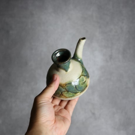 カラカラ1合1 三彩 線彫唐草 やちむん 陶器 榮一工房:7013091