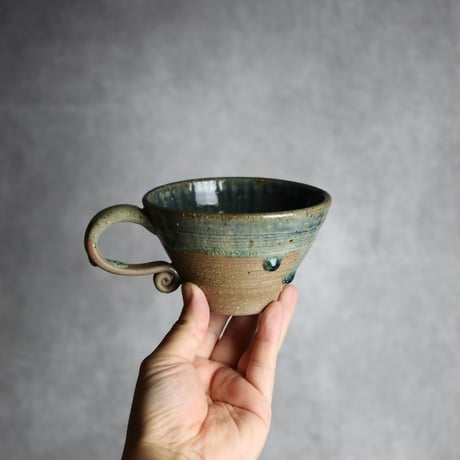 スープカップ3 灰釉 やちむん 陶器 仁陶器工房:7023037