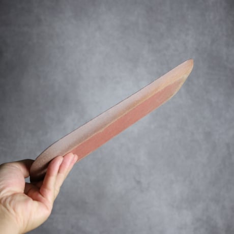 長角皿 長 赤絵 W やちむん 陶器 一翠窯:7021020