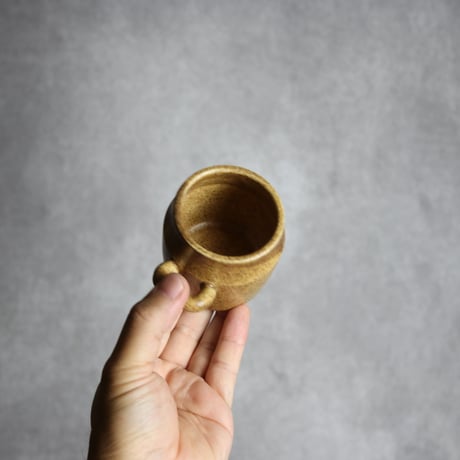 木匙付きシュガーポット1 ブラウン やちむん 陶器 cerca:7025033