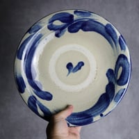 9寸皿1 呉須釉 唐草 やちむん 陶器 北窯 松田共司工房:70040011