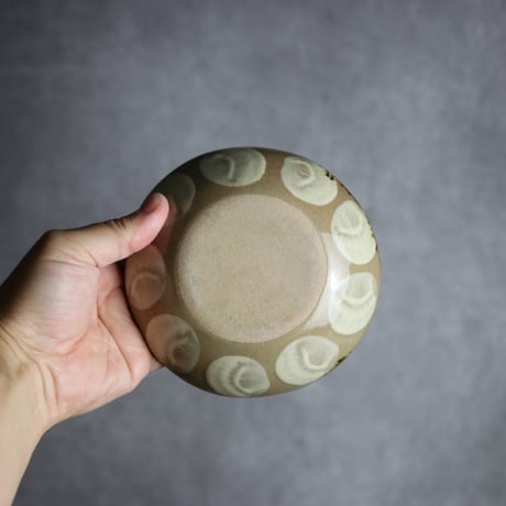 小鉢1 青丸紋 やちむん 陶器 エドメ陶房:7201001