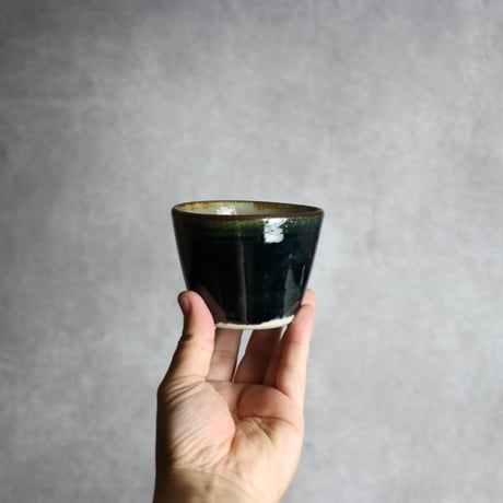 そば猪口1 呉須釉 やちむん 陶器 北窯 松田共司工房:7004031