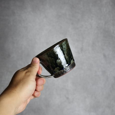 コーヒーカップ1 孔雀 やちむん 陶器 sui:7022046