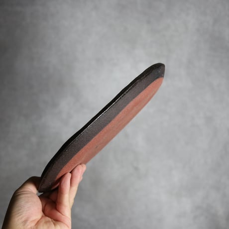 オーバルリム皿1 孔雀 やちむん 陶器 sui:7022056