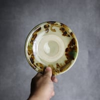 5寸皿1 三彩 菊花唐草 やちむん 陶器 北窯 宮城正享工房:7005004