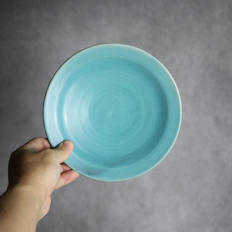 6寸皿3 トルコブルー やちむん 陶器 仁陶器工房:7023071