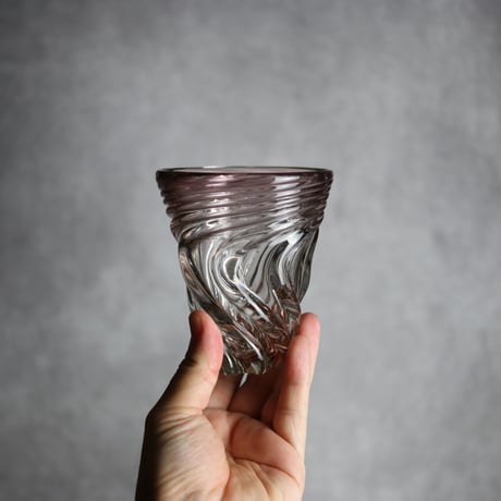 S.モールグラス パープル 琉球ガラス 工房清天:7102051