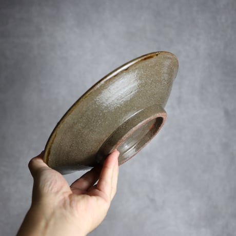 7寸皿1 三彩 指描 やちむん 陶器 漂窯:7010007