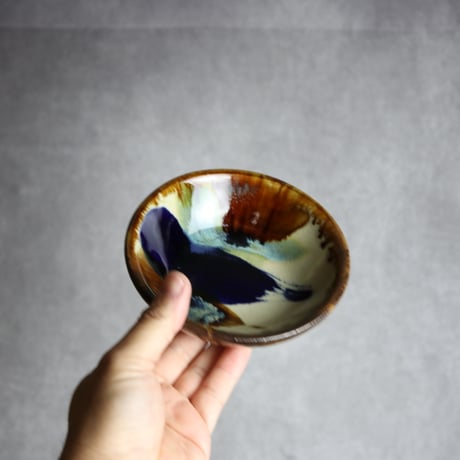 小鉢 ライン紋1 やちむん 陶器 エドメ陶房:7201001