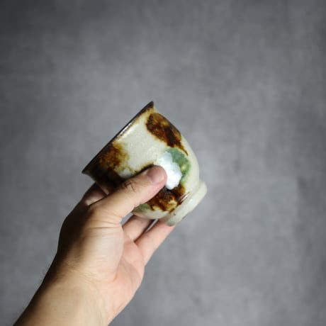 湯呑2 三彩 点打 やちむん 陶器 榮一工房:7013078
